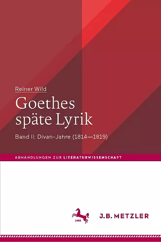 Goethes späte Lyrik cover