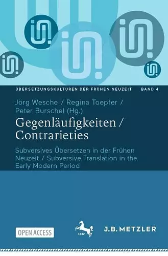 Gegenläufigkeiten / Contrarieties cover