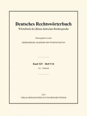 Deutsches Rechtswörterbuch cover