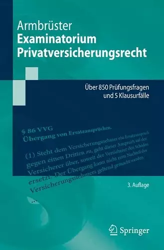 Examinatorium Privatversicherungsrecht cover