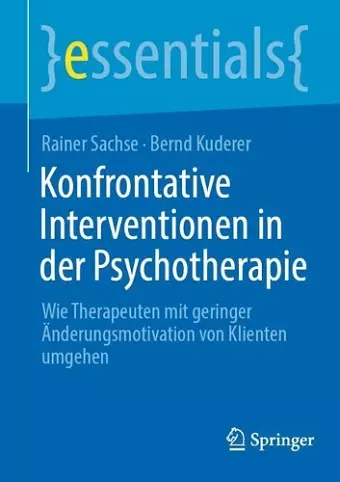 Konfrontative Interventionen in der Psychotherapie cover