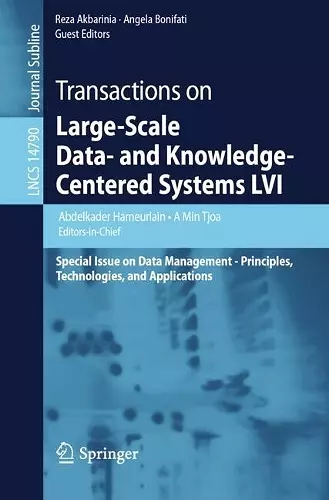 Transactions on Large-Scale Data- and Knowledge-Centered Systems LVI cover
