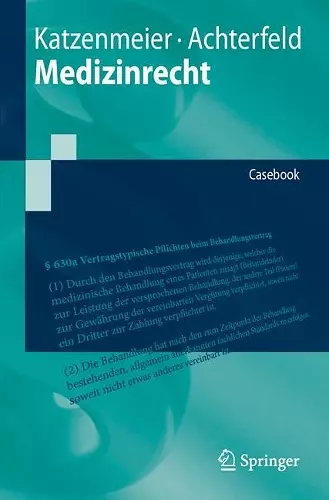 Medizinrecht cover