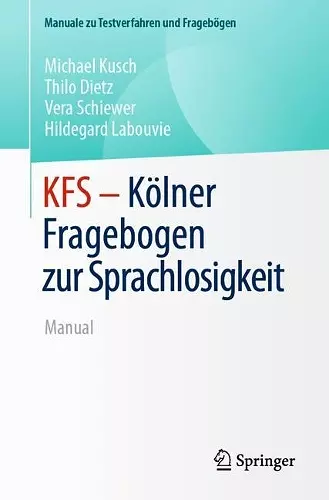 KFS - Kölner Fragebogen zur Sprachlosigkeit cover