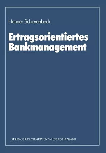 Ertragsorientiertes Bankmanagement cover