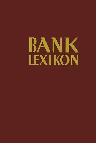 Bank-Lexikon cover