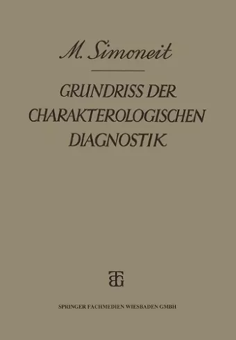 Grundriss der Charakterologischen Diagnostik cover