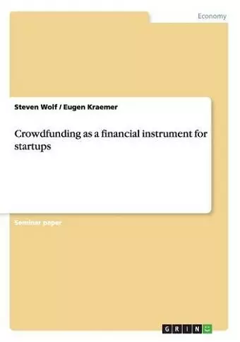 Crowdfunding as a financial instrument for startups cover