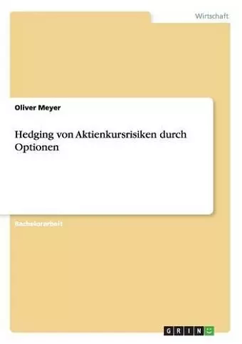 Hedging von Aktienkursrisiken durch Optionen cover