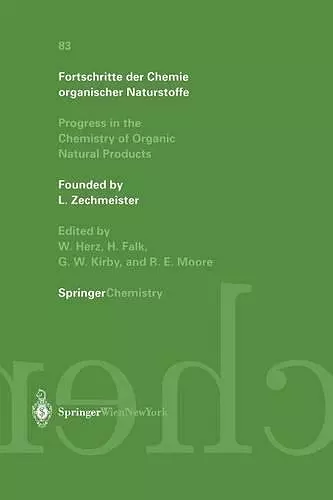 Fortschritte der Chemie organischer Naturstoffe cover