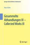 Gesammelte Abhandlungen III - Collected Works III cover