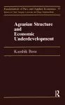 Agrarian Structure And Economi cover