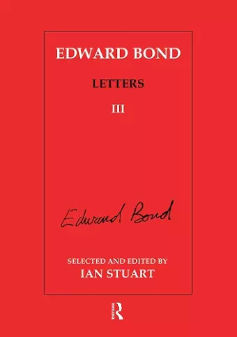 Edward Bond: Letters 3 cover