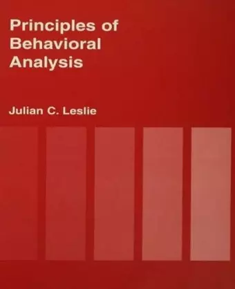 Principles of Behavioural Analysis cover