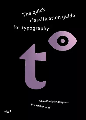The quick classification guide for typography cover