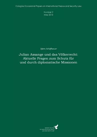 Julian Assange und das Völkerrecht cover