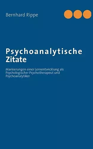 Psychoanalytische Zitate cover