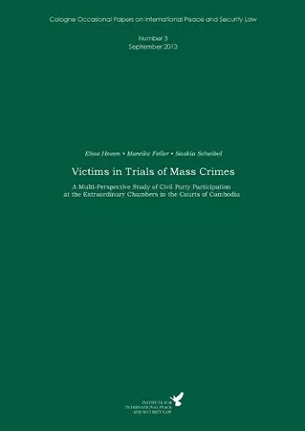 Victims in Trials of Mass Crimes cover