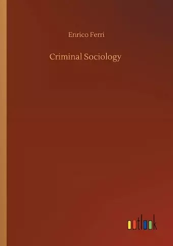 Criminal Sociology cover