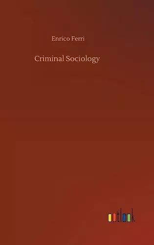 Criminal Sociology cover