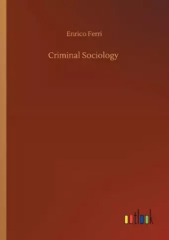 Criminal Sociology cover