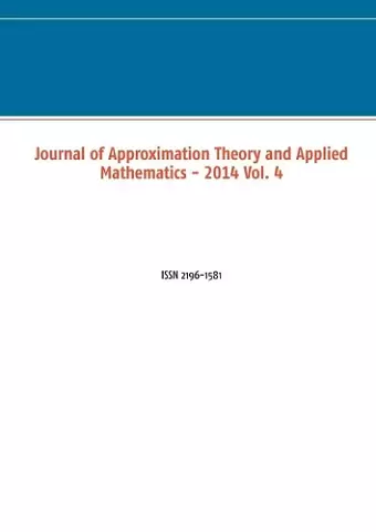 Journal of Approximation Theory and Applied Mathematics - 2014 Vol. 4 cover