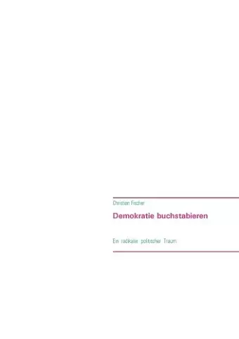 Demokratie buchstabieren cover