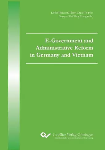 E-Government and Administrative Reform in Germany and Vietnam cover