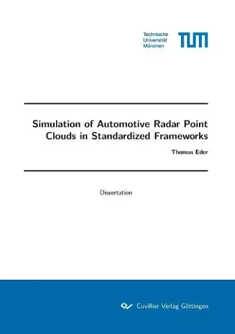 Simulation of Automotive Radar Point Clouds in Standardized Frameworks cover