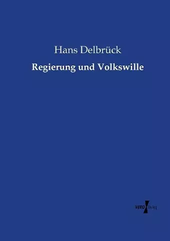 Regierung und Volkswille cover