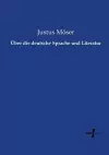 Über die deutsche Sprache und Literatur cover