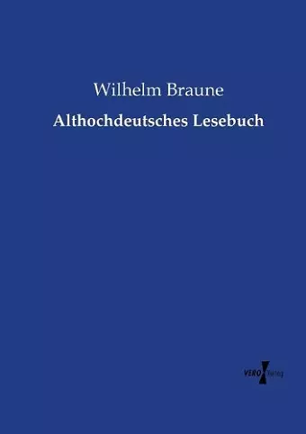 Althochdeutsches Lesebuch cover