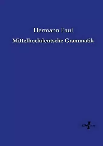 Mittelhochdeutsche Grammatik cover
