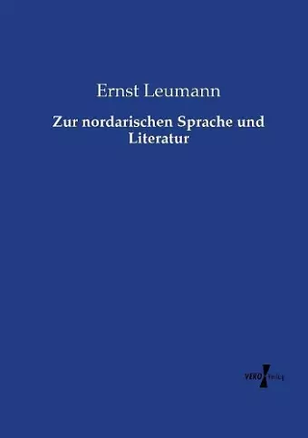 Zur nordarischen Sprache und Literatur cover