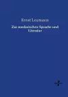 Zur nordarischen Sprache und Literatur cover