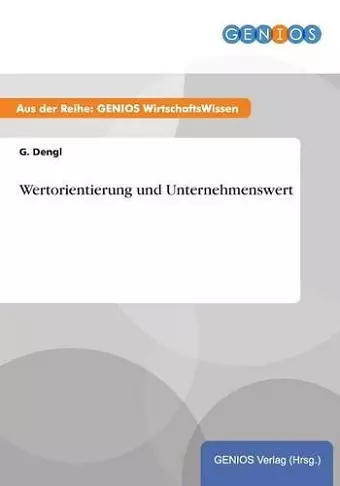 Wertorientierung und Unternehmenswert cover