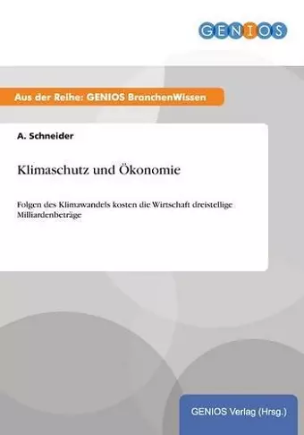 Klimaschutz und Ökonomie cover