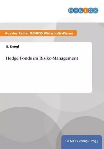 Hedge Fonds im Risiko-Management cover