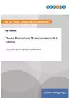 Thema Produktion, Materialwirtschaft & Logistik cover