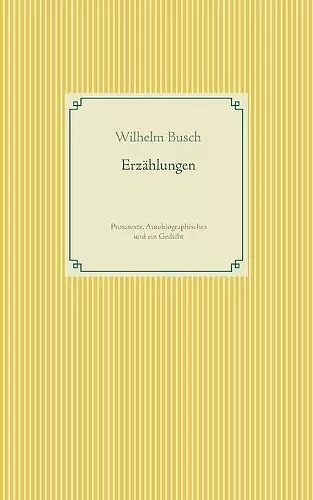 Erzählungen cover