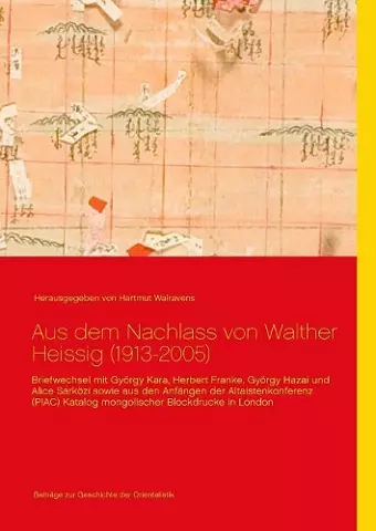 Aus dem Nachlass von Walther Heissig (1913-2005) cover
