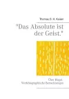 Das Absolute ist der Geist. cover