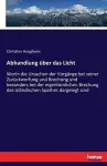 Abhandlung über das Licht cover