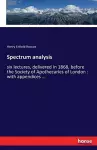 Spectrum analysis cover