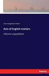 Acts of English martyrs cover