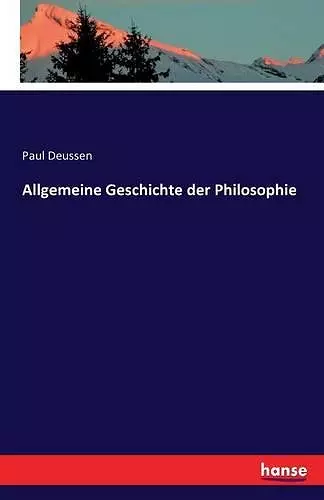 Allgemeine Geschichte der Philosophie cover