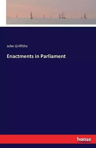 Enactments in Parliament cover