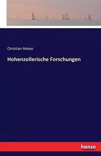 Hohenzollerische Forschungen cover