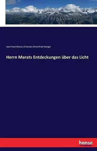 Herrn Marats Entdeckungen über das Licht cover