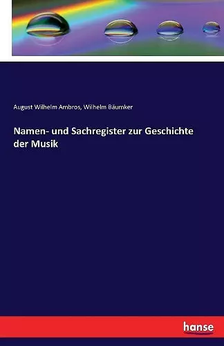 Namen- und Sachregister zur Geschichte der Musik cover